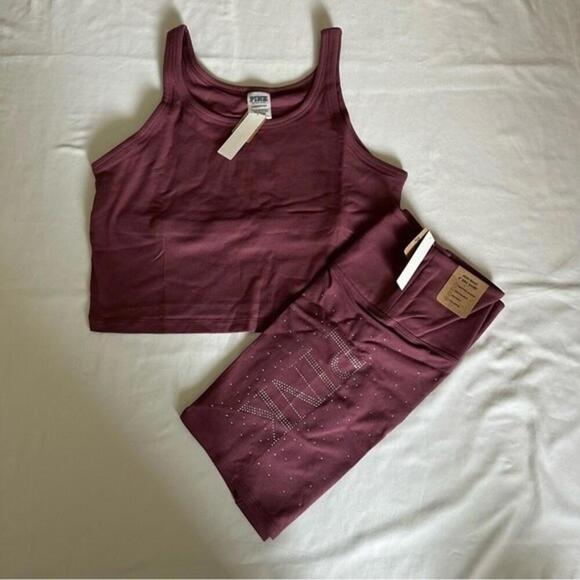 Victoria Secret Tank Top and Biker Shorts Set - Picture 2 of 3